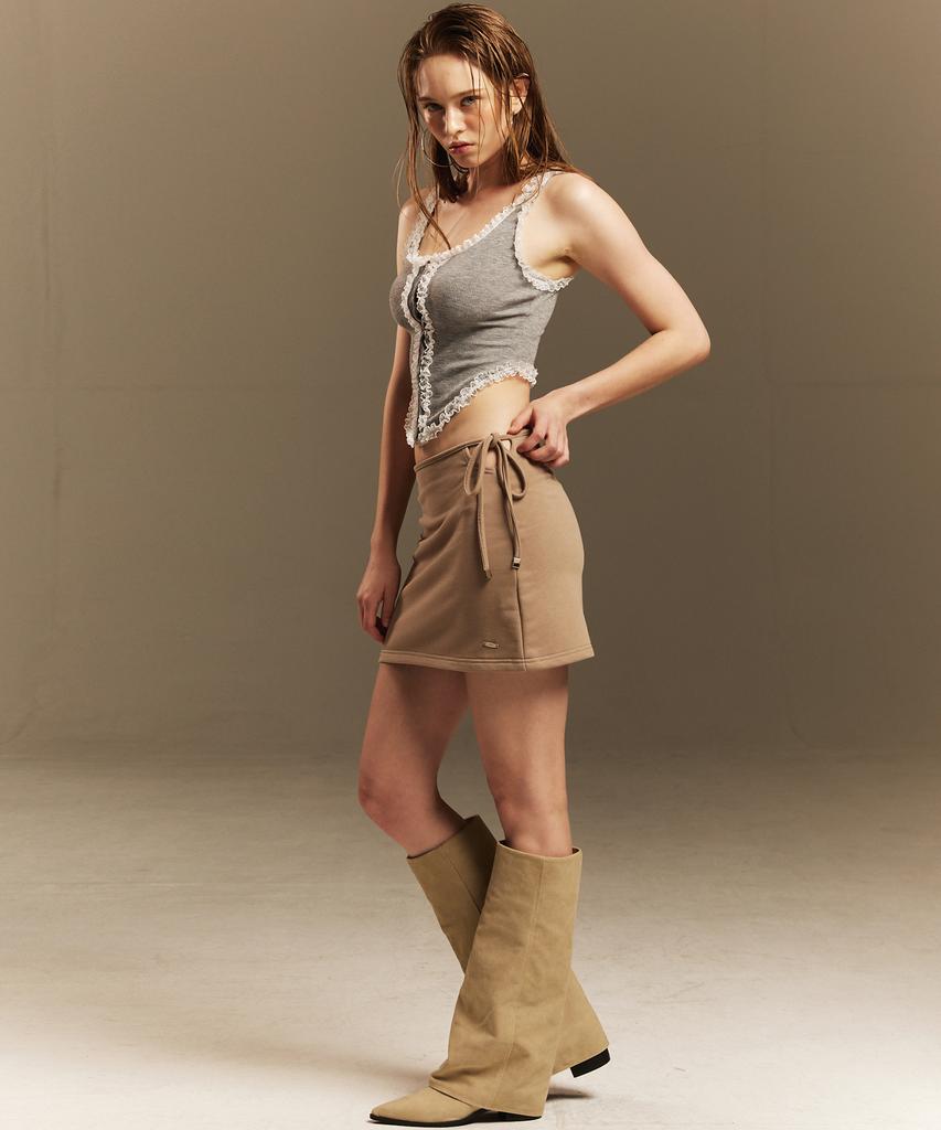 Eialyu Strap Mini Skirt