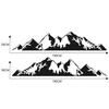 Mountain Graphic Car Stickers Racing Side Door Long Stripe Decals Vinyl Decal 2x