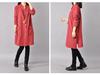 2025 Spring Korean Plus Size Women's Cotton Linen Shirt Dress with Half-Open Collar and Long Sleeves