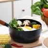 24TE Pan Fryer Pot Household Wooden Handle Snow Pans 2 Sizes To Choose