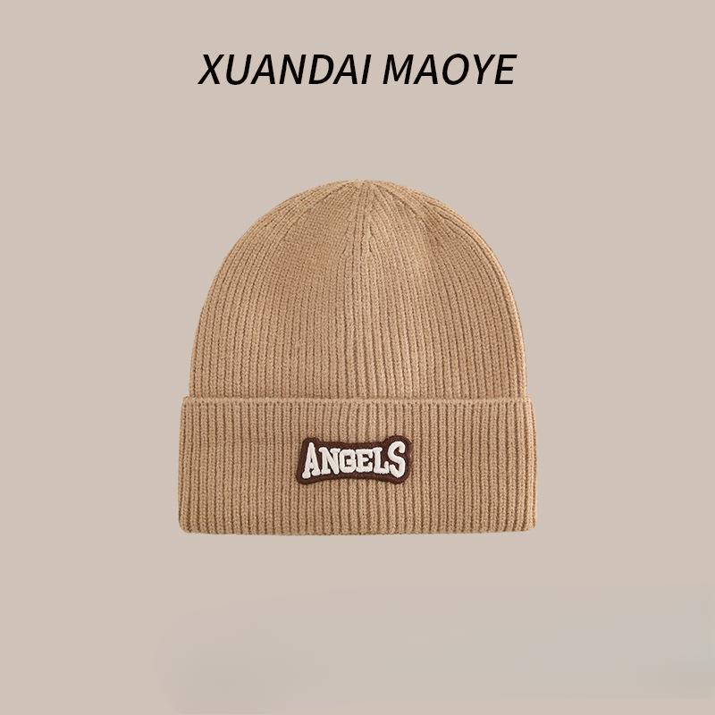 

Women s Plush New Korean Knitted Hat for Autumn and Winter Wool Hats Warm Ear Protection Thickened Fashionable Student Hat One size