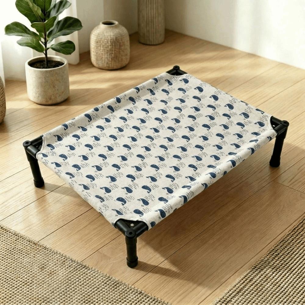 Moisture Proof Pet Camping Bed Non-Slip Cat Sofa Bed Durable Elevated Pet Bed Indoor Outdoor