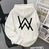 Alan Walker Men's Hooded Sweatshirt - Co-branded Electronic Music Style Jacket