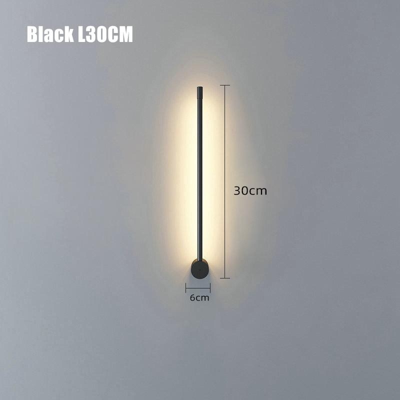 

Современный светодиодный настенный светильник с длинной полосой, вращающийся, для гостиной, спальни, простой линейный светильник, декоративный фон для дивана, бра, светильник Warm White