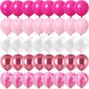 Rose Pink Metal Latex Confetti Confetti Balloons Wedding Decorations Matte Globos New Year Birthday Party Decorations