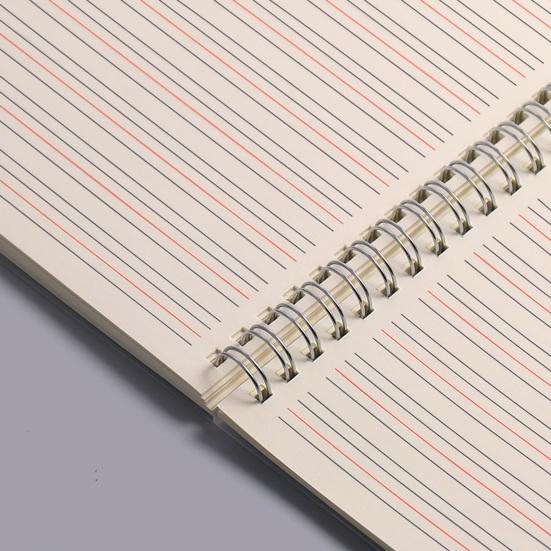 A5/B5 angielski notatnik wiązanie dwużyłowe 80 arkuszy ochrona oczu beżowy papier pisanie w języku angielskim zeszyt ćwiczeń szkolne artykuły papiernicze artykuły szkolne