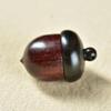 Ebony Rosewood Acorn Color-Block Wooden Ornament Pendant