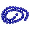 0.39in Diameter Round Beads Natural Stone DIY Bracelet Necklace Jewelry Making AccessoriesDark Blue
