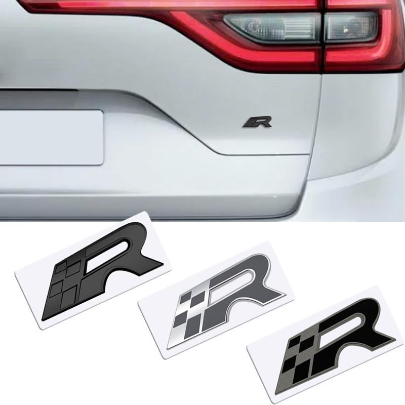 Metall 3D R Frontgrill Aufkleber Auto Heckklappe Karosserie Emblem Abzeichen für SEAT Leon Ibiza 300 6J 6L Alhambra Exeo Altea Ateca cupra