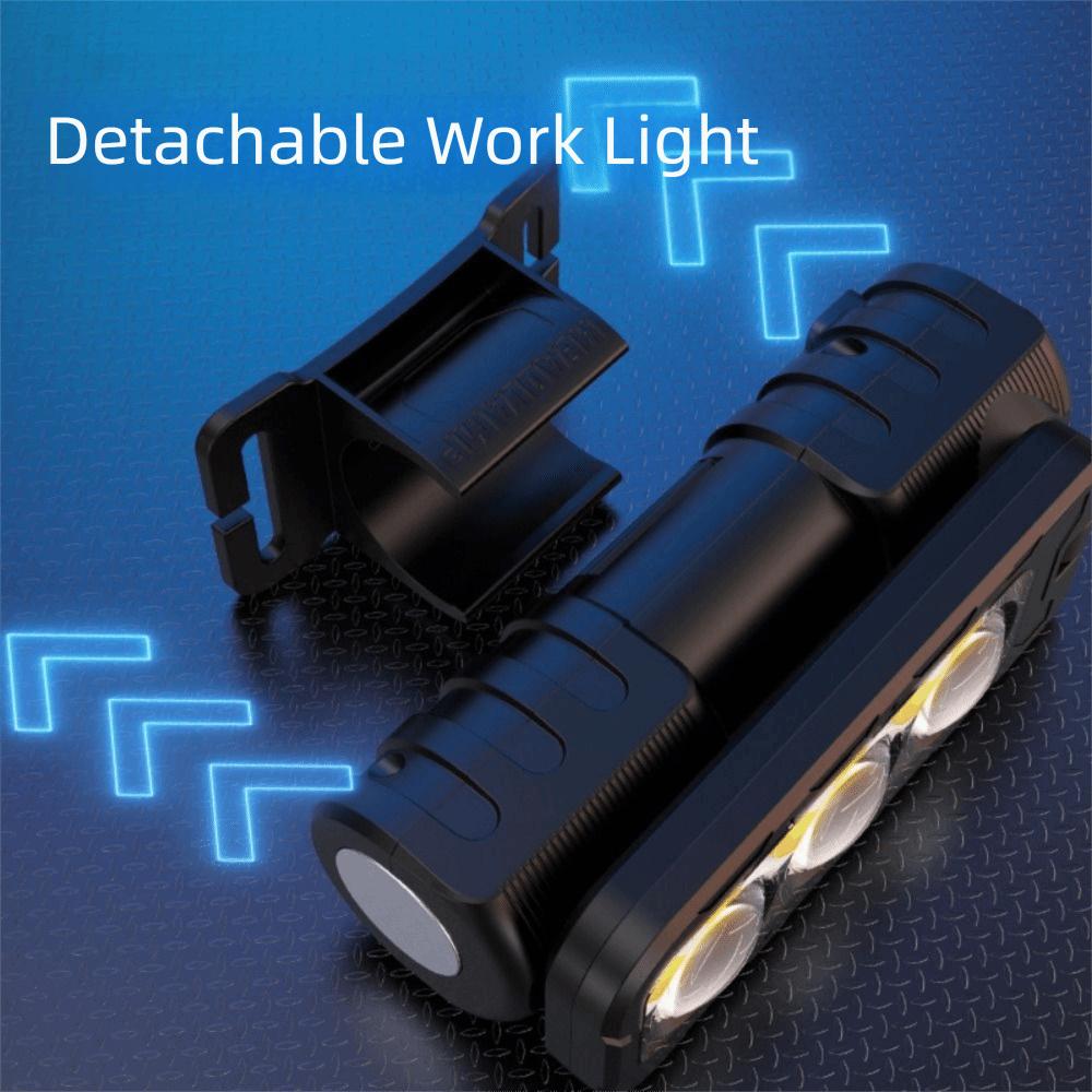 High Bright COB LED Work Light 6 Modes 180° Rotating Portable Flashlight 4 Level Dimming Magnetic Base Rotatable Magnetic Lamp