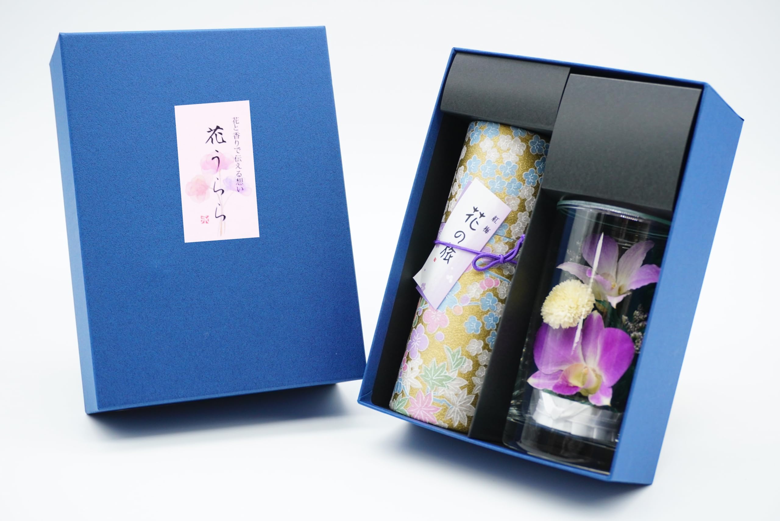 

[Сохранившаяся орхидея фаленопсис Хана Урара и ассортимент благовоний] Бездымные благовония, подарочная упаковка и подарочная упаковка в комплекте, идеально для