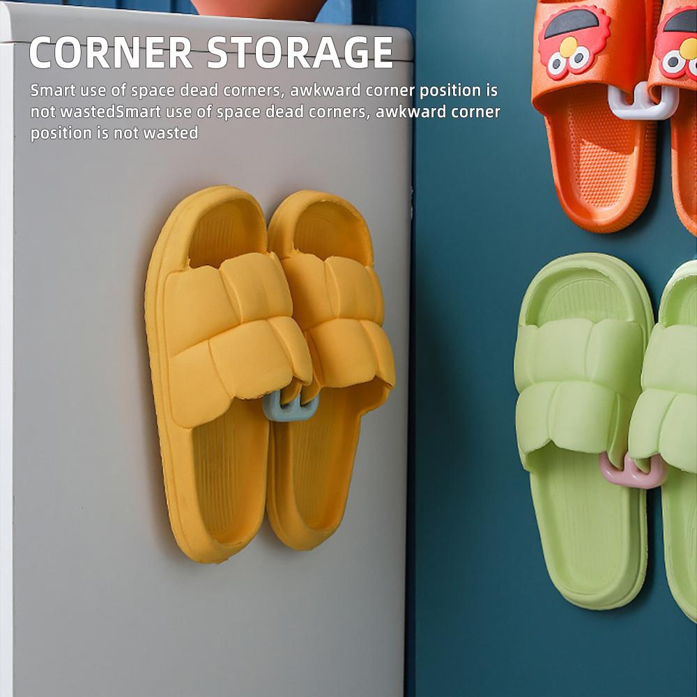 Pantoffelhalter Selbstklebend Badezimmer Einfacher Pantoffelhaken Toilette Abtropfgestell Wandmontiert Schlafzimmer Aufbewahrungshaken Schuhtrockner