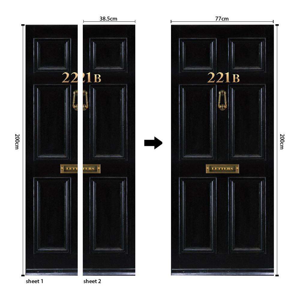 Kreativer 3D-Türsticker Zentral Klassischer Dreidimensionaler Wandsticker Direktverkauf Wasserdicht Und Feuchtigkeitsbeständig Personalisierter Türsticker