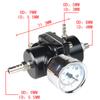 Black Blue Red Silver 0-140PSI Universal Car Fuel Pressure Regulator with Gauge Adjustable Oil Pressure Regulator