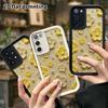 Phone Case: 2D Flat Samsung Galaxy A34 A35 M05 M06 S20 S22 S21 FE Plus 5G Step Protective Case, Cream Yellow 3D Small Flower Pattern, Christmas and Ha
