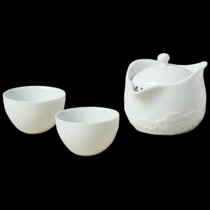 Lu Bao Lingbo Zizai Ceramic Kung Fu Tea Set