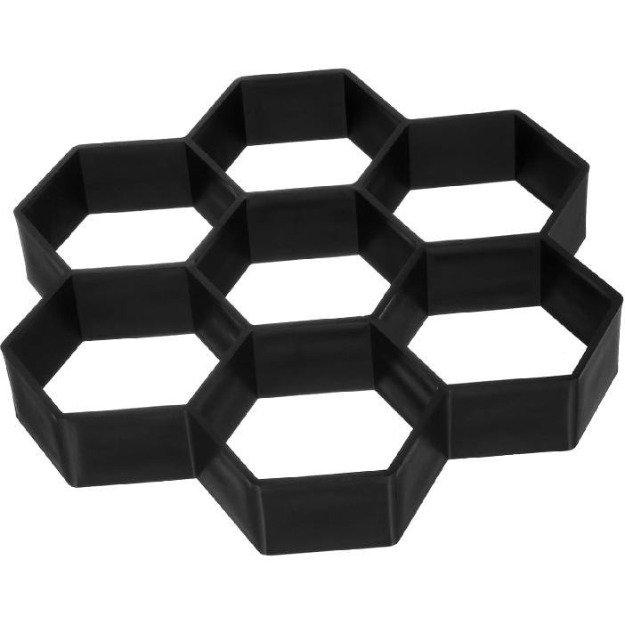 Concrete Brick Mold Hexagon Concrete Moulds DIY Cement Floor Tile Mold for Garden Driveway Walk Maker Cement Molds