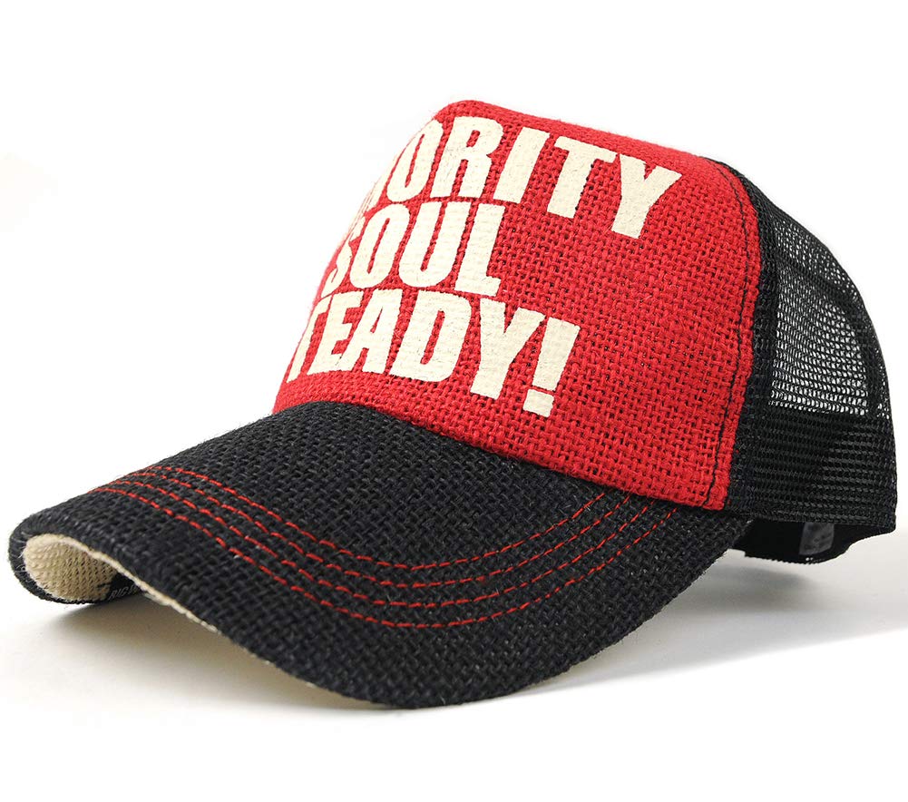 

Hat Hemp Mesh Cap Large Size L XL [Big Watch] Men s (Red/Black)