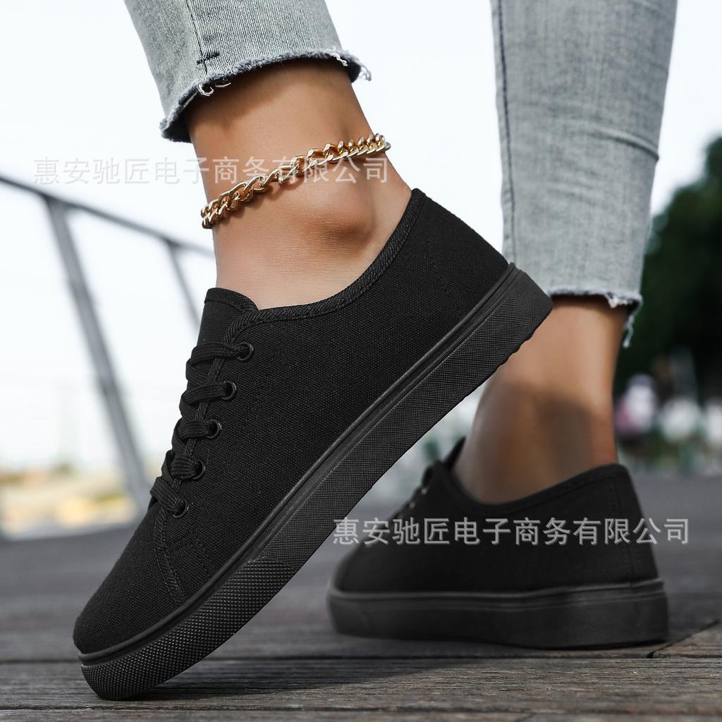 White canvas shoes couple sports shoes training large size men's and women's shoes non-slip wear-resistant gymnastics shoes versatile