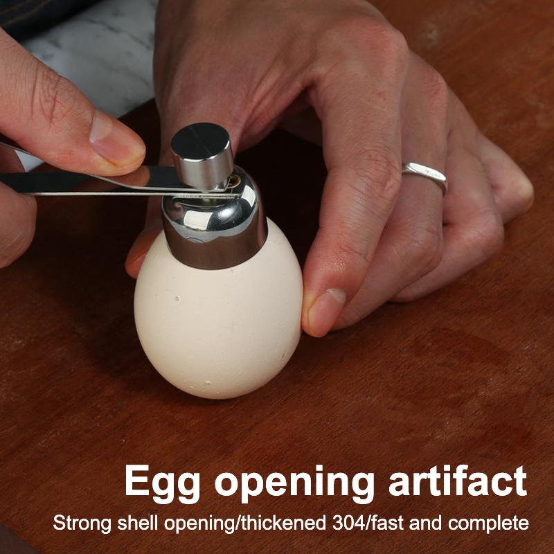 Eggshell Topper Cutter Stainless Steel Egg Cracker Opener Remover Stonego Kitchen Tools