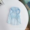 Hollow love lotus leaf skirt pet dog dog cat clothes summer thin breathable sunscreen than bear