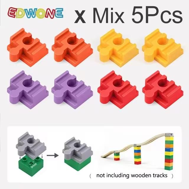 High-Quality 5/10Pcs High-Quality Wooden High-Quality Train High-Quality Track High-Quality Accessories High-Quality Plastic High-Quality Building