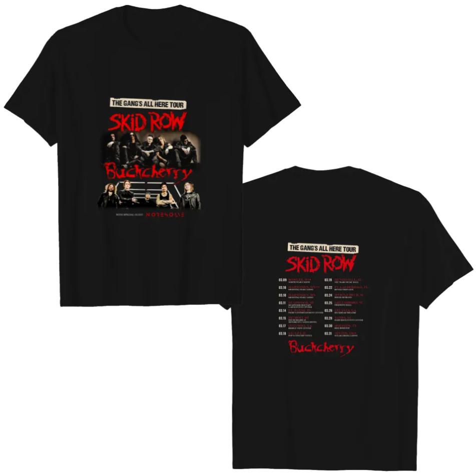 

Skid Row Shirt Buck Cherry Shirts The Gang s All Here Tour 2023 T-Shirt Heavywei 2XL