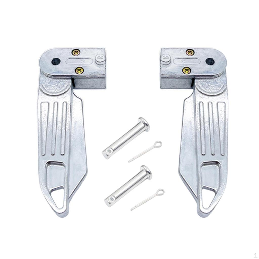 Aluminum Alloy Footrests, Non-slip, Lightweight, Sturdy, Comfortable, Foldable, Replacement Part
