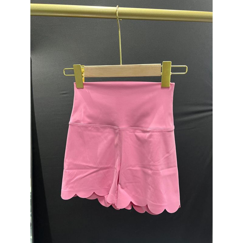 

Yoga Lace Nude Feel Beauty Back Quick-Drying Sports Bra Pink shorts XL(85BCD90AB)