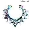 1 Pcs Fake Piercing Nose Ring For Women Clip Septum Rock Hip Hop Punk  Body Jewelry Fake Perforation Nose Studs