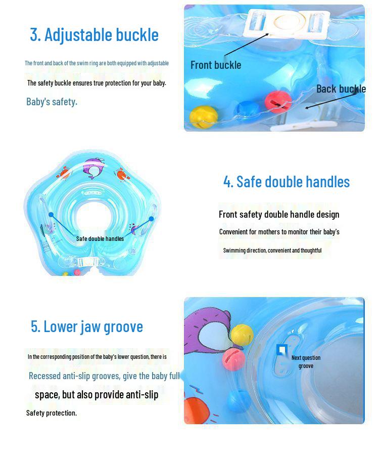 Babyschwimmring - Aufblasbarer, verdickter Schwimmer mit kostenlosem Versand