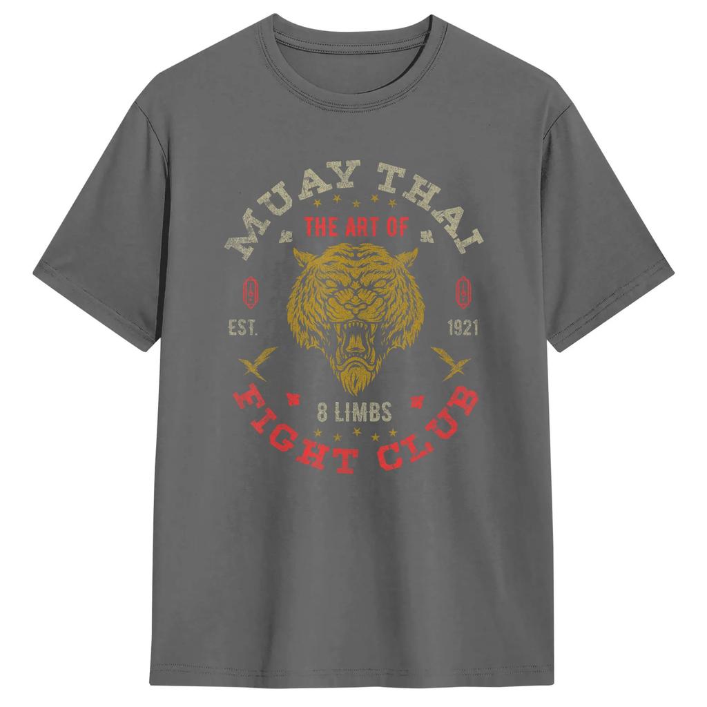 Unisexs Tshirt Muay Thai Fighter T Shirts Harajuku Summer Tee Shirt Y2k Funny 100 Cotton Tops Gift