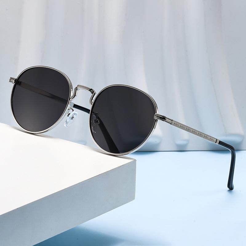 New Model Metal-framed Sunglasses, Trendy And Fashionable, With Oval Shape And Stylish Design.2403