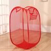 Mesh breathable laundry basket, foldable large size 40 * 40 * 70 miscellaneous laundry basket, simple and large capacity miscell