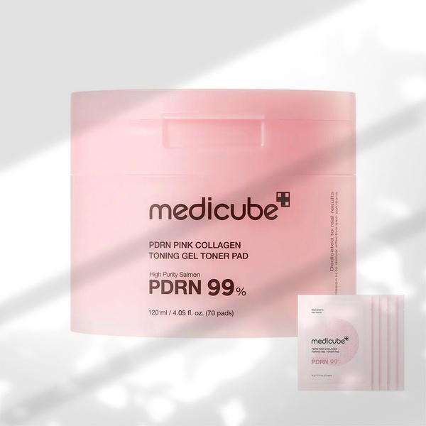 medicube PDRN Pink Collagen Toning Gel Toner Pad 70P medicube Pink Toner Pad*1