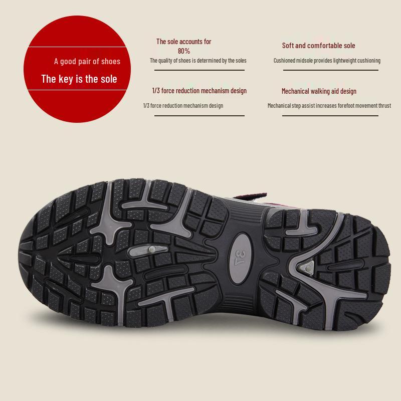 Women's 2026 Spring Velcro Walking Shoes - Comfortable Sports Shoes for Moms