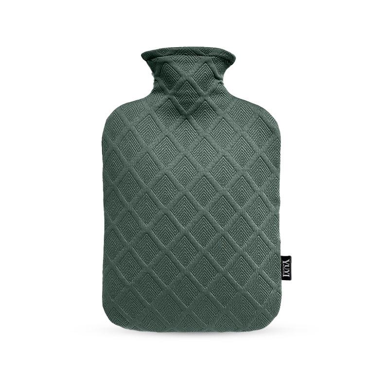 2500ml Diamond Pattern Large Hot Water Bottle, Thickened Explosion-Proof, Leak-Proof Hand Warmer for Hot Compress.
