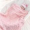 Double-Sided Fleece Newborn Swaddle Blanket - Thick, Absorbent, and Soft