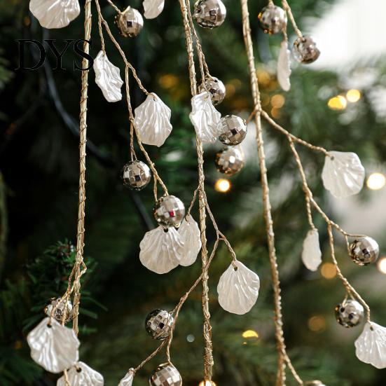Winter Wedding Decor Faux Crystal Christmas Tree Picks, Acrylic White Glitter Sprays for Holiday And DIY Arrangements Wreath Centerpieces, Faceted