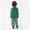 Christmas Family Matching Pajamas Set Cartoon Print Striped Long Sleeve Sleepwear for Men Women Children Family Pajamas