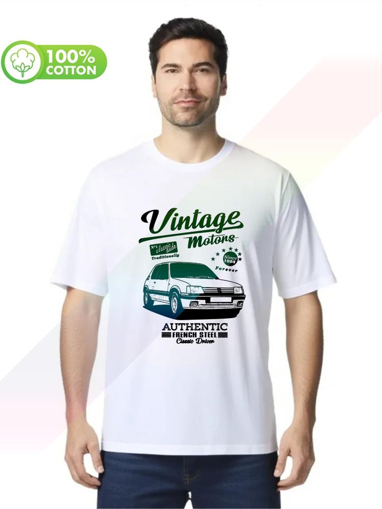 2026 New Hot Selling 100 Cotton Unisexs Tshirt 205 Gti Oldtimer Youngtimer Vintage S3xl Tops Tees
