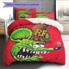 Cartoon Pattern Bedding Quilt Set Quilt Cover Pillowcase Home Decoration Birthday Gift (1 * Duvet Cover + 2 * Pillowcase, Without Core)