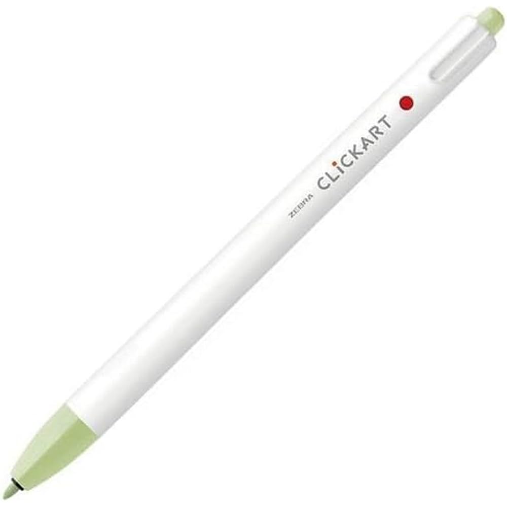 zebra knock water-based color pen clicker leaf green wyss 22 lfg
