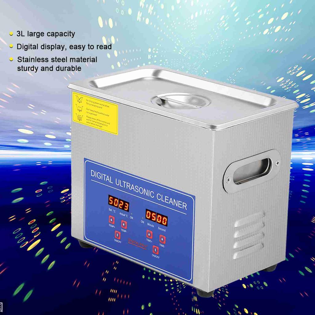 Digital Ultrasonic Cleaner 2L with Heater Stainless Steel Digital Washer