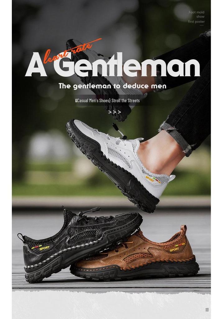 Men's Slip-On Breathable Mesh Casual Shoes for Summer, Sports, Work, and Driving