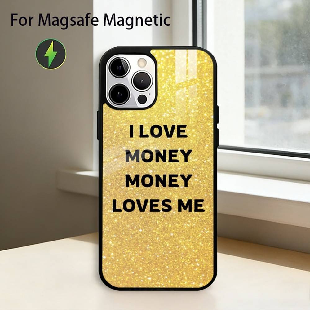 Money Gold A-Art Phone Case For iPhone17,16,15,14,13,12,11 Plus,Pro Magnetic with Magsafe Wireless Charging