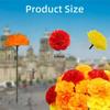 Silk Marigold Flowers 10-80PCS Artificial Orange Flowers for Day of The Dead Decor Diwali Festival Dia De Los Muertos