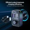 Bluetooth 5.0 FM Transmitter Car MP3 Player Dual USB C Type C Car Charger Phone Quick Charging Adapter Handsfree Calling Car Kit