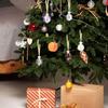12Pcs Clear Christmas Tree Decoration 22mm Hanging Crystal Balls Pendant  Ceiling Decor