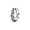 Geflochtener Struktur Sterling Silber Ring Damen Silber 190913CZ